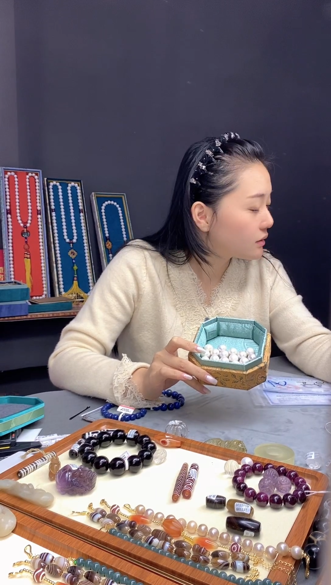 ༄****࿐单珠十八颗一物一证 铜乐旭收藏