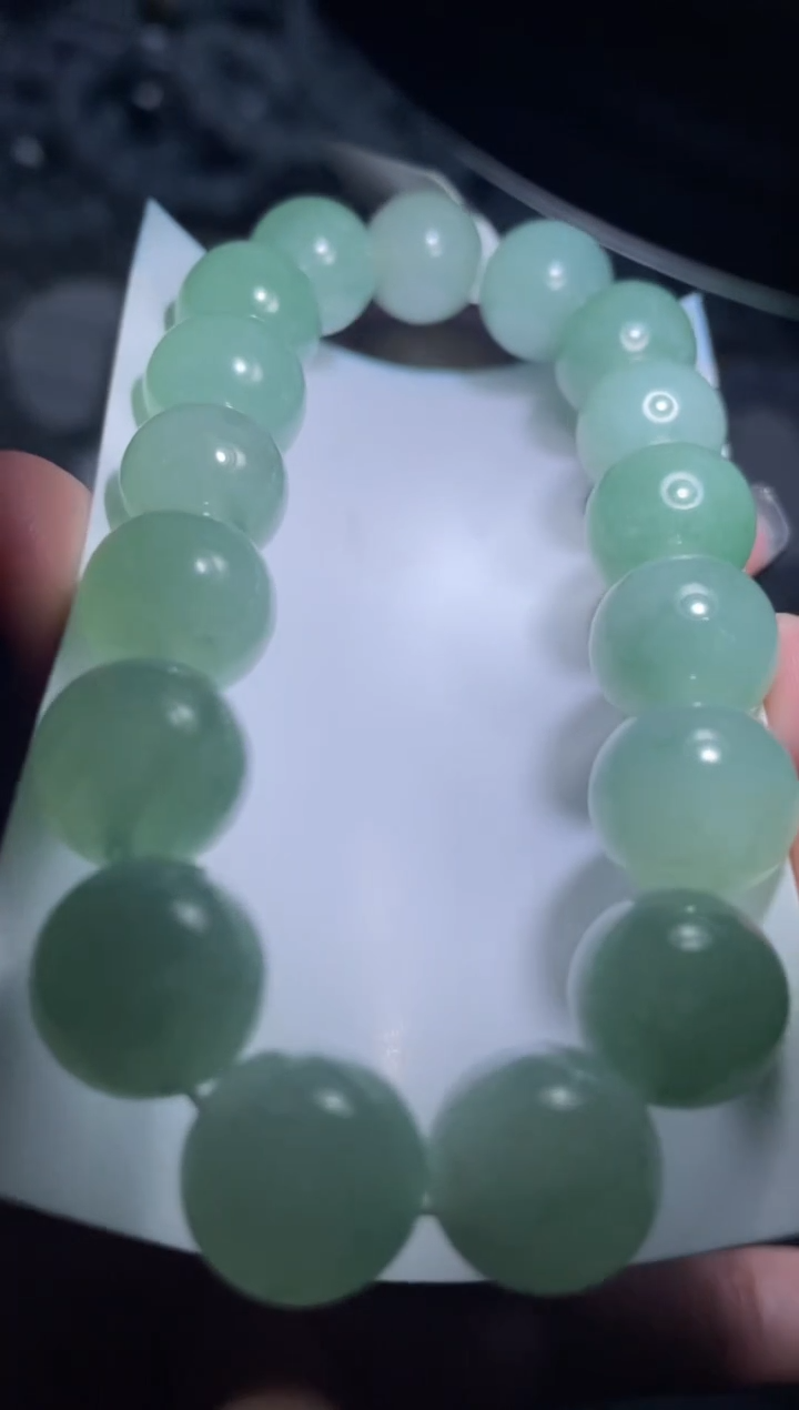 【闪购商品】定制翡翠未镶嵌天然缅甸A货翡翠手串12