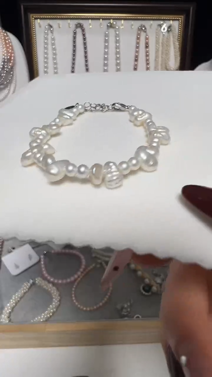 钛钢手绳淡水珍珠永丽珍珠严选