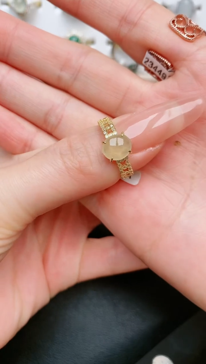 【闪购商品】翡翠戒指银S925镶嵌....