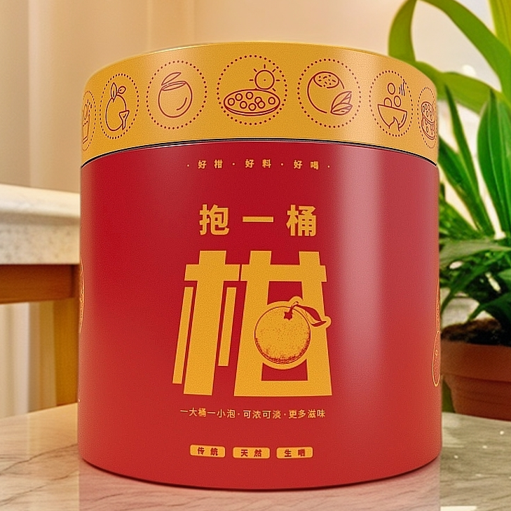 【陈皮炸福利】甜口香广东老陈皮柑皮煲汤泡茶红抱桶【俩晓兄妹百茶】