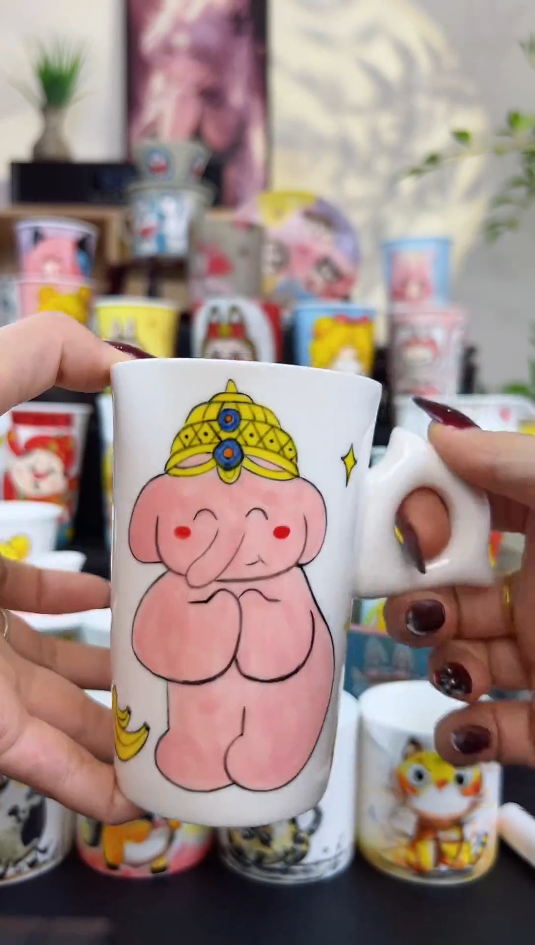 【闪购商品】摆件笙笙漫 手工手工陶瓷杯杯