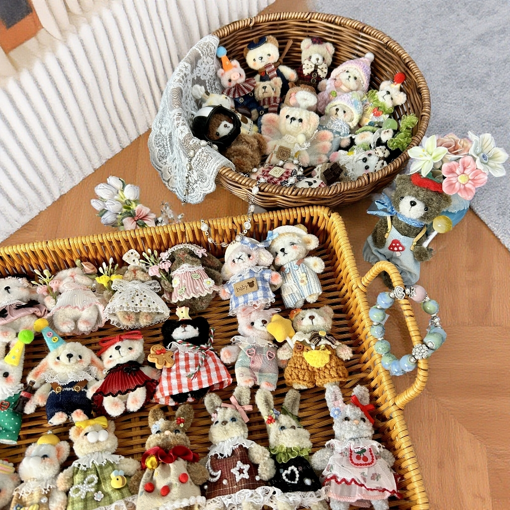 扭扭棒摆件钥匙挂件动物重工手工diy钩织可爱直播选款配件no退换