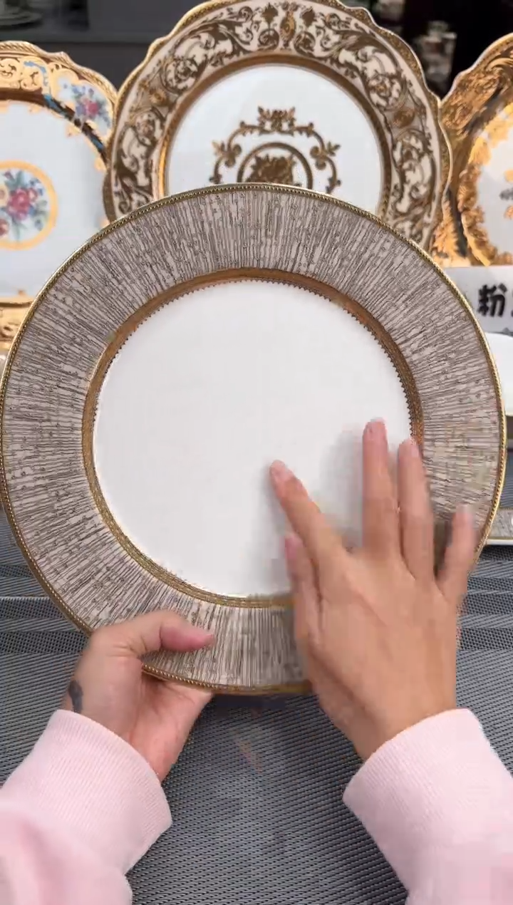 【闪购商品】瓷片10.5寸平盘4个 春节活动福利价