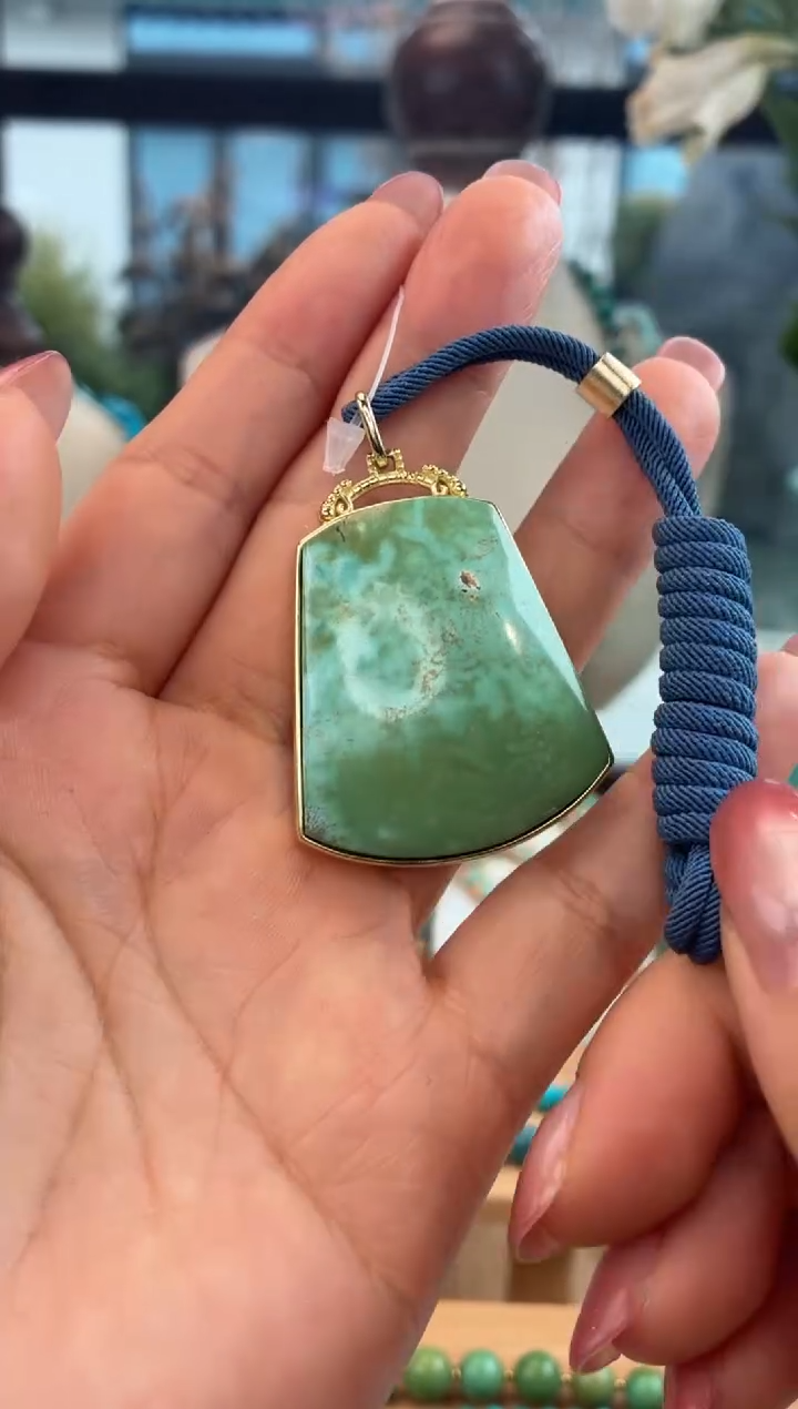 合金绿松石吊坠(不含链)1