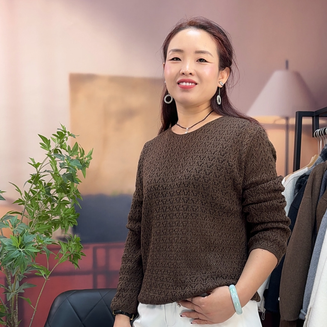 薄款极简风厚款秋季潮牌女装休闲宽松时尚针织圆领