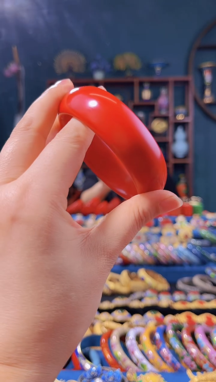 【闪购商品】非遗技艺 素漆手镯（60圈）