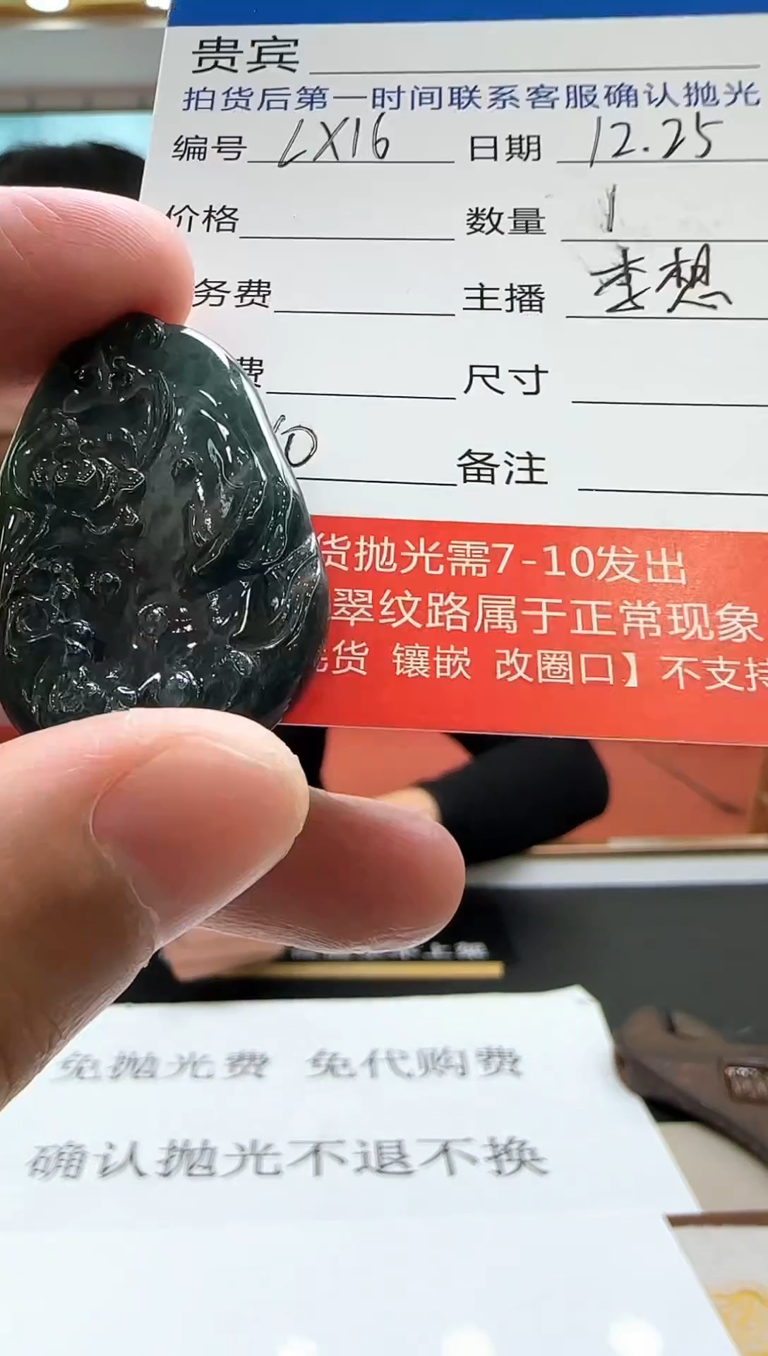 颈饰未镶嵌翡翠LX16翡翠吊坠-多样性发其一