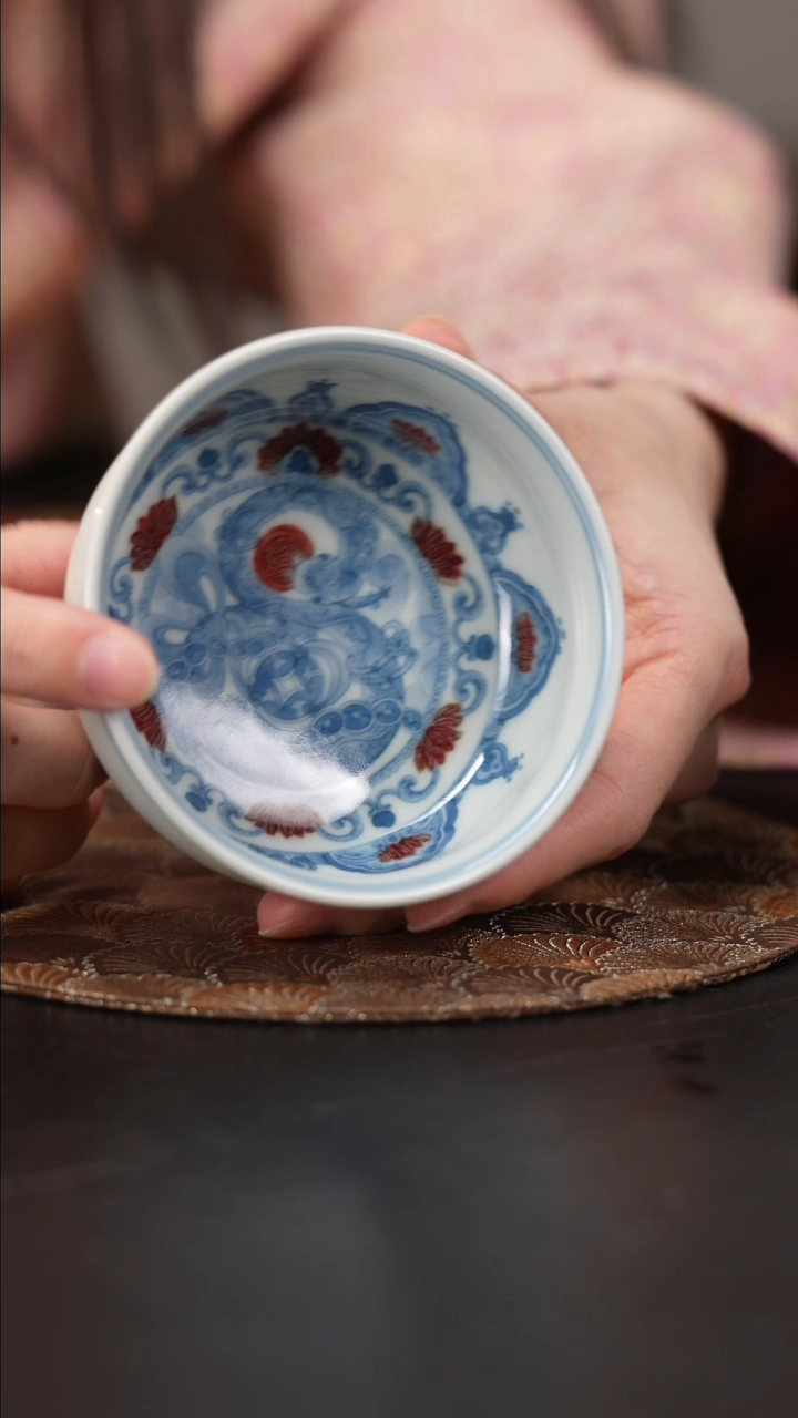 【闪购商品】杯屹朴堂釉里红腰缠