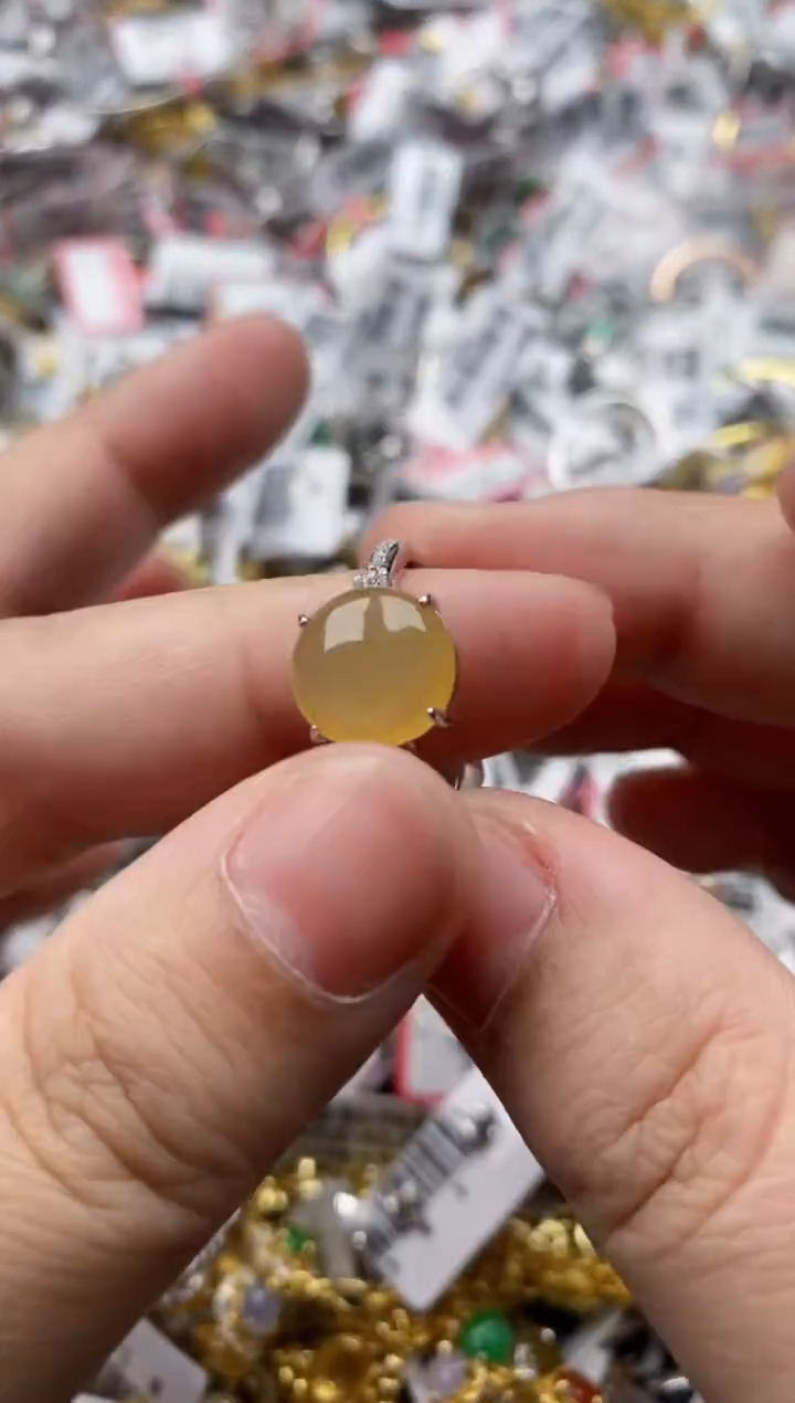 【闪购商品】翡翠戒指银S925镶嵌22222---2