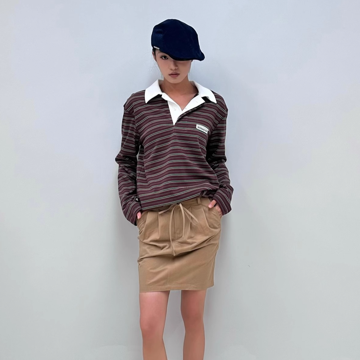 RT 条纹复古POLO衫25年春夏款RTS5-CX009B——850