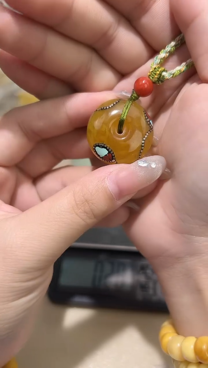 裸石琥珀未镶嵌琥珀蜜蜡吊坠