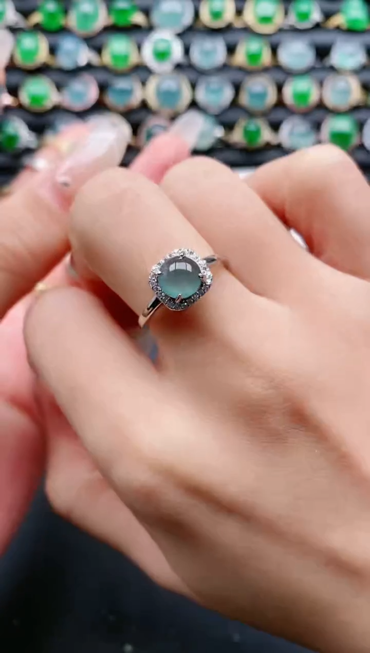 【闪购商品】翡翠戒指银S925镶嵌111111111111