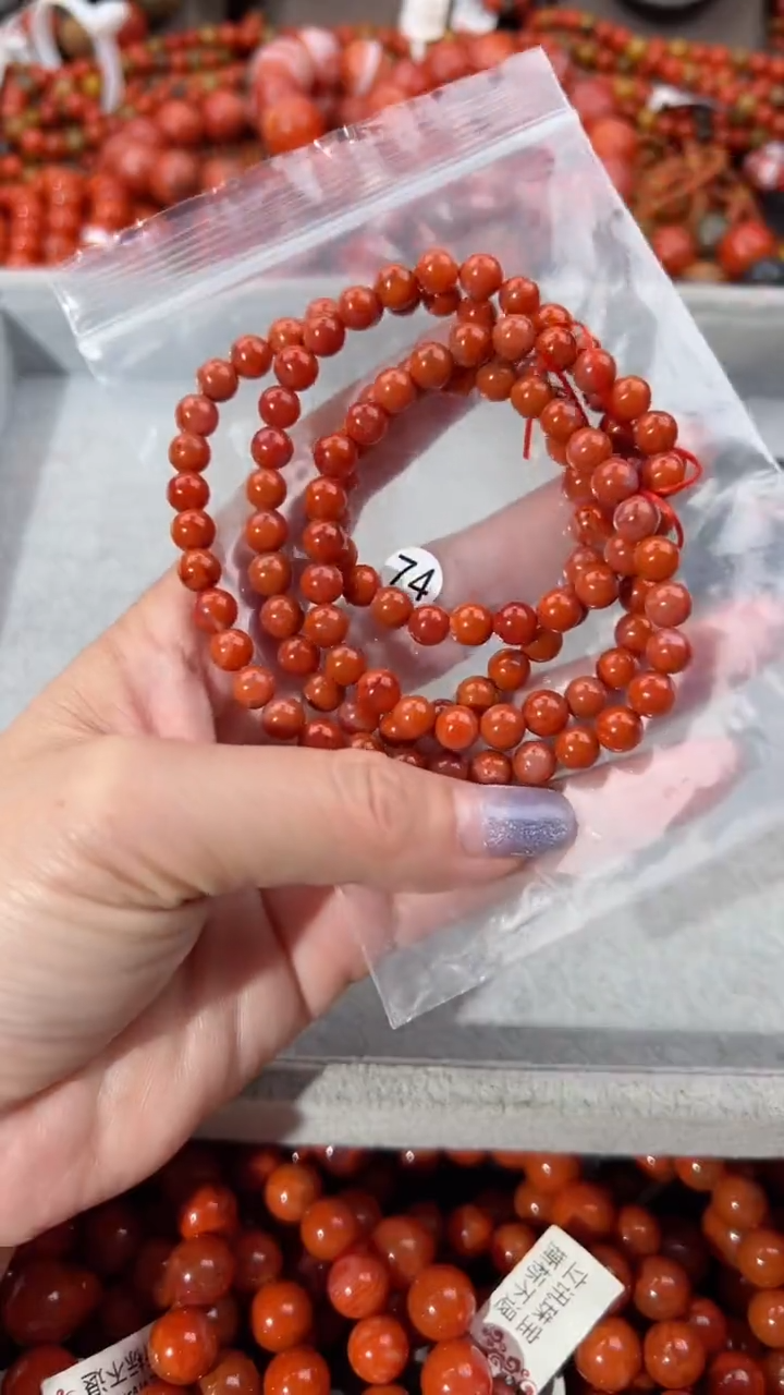 【闪购商品】南红玛瑙手串未镶嵌6