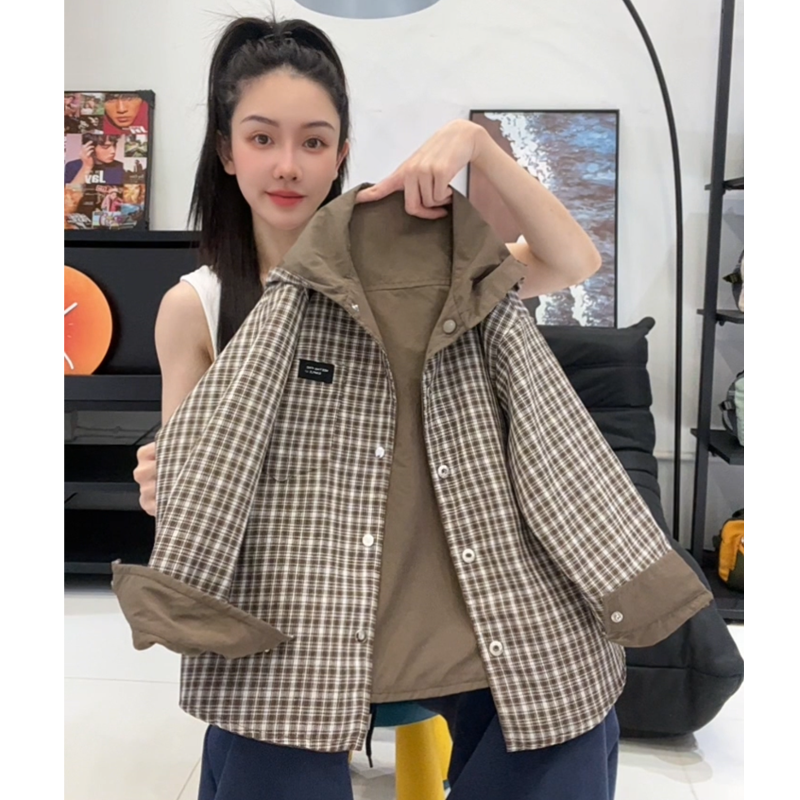 男童秋季洋气上衣新款两面穿中大童连帽秋装休闲外套MT68001-TY
