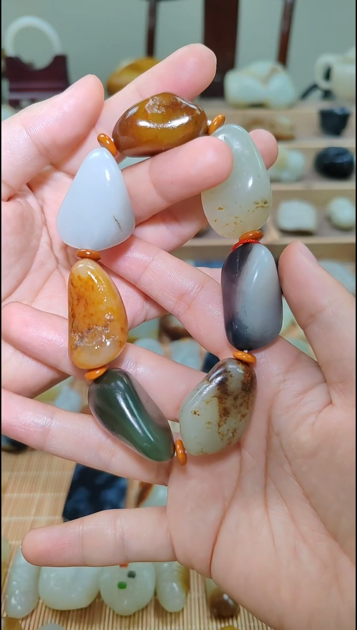 【闪购商品】和田玉手串未镶嵌新疆和田玉原石手串