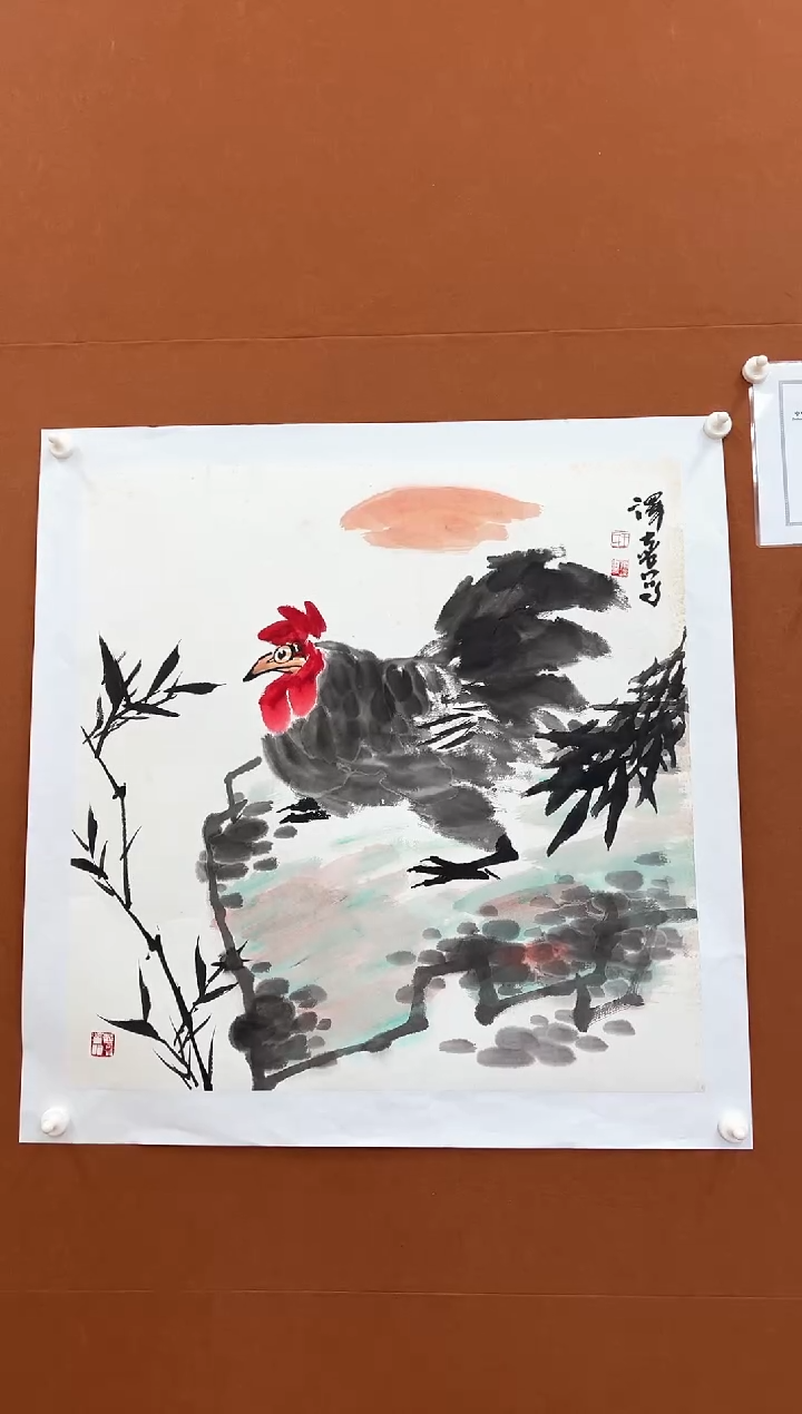 国画王泽喜4平尺斗方花鸟