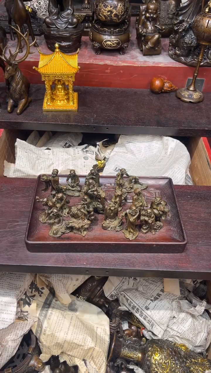 Q瑞瑞古铜高端精品99十八罗汉