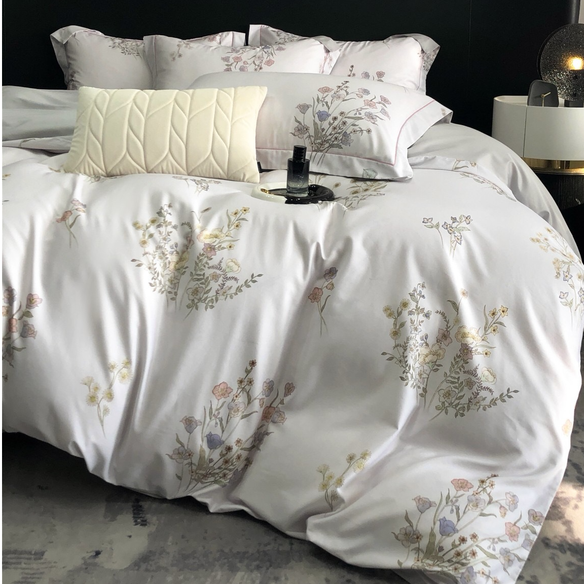 金太阳面料 艾能棉四件套 40 绵柔舒适亲肤透气 印花欧式高档