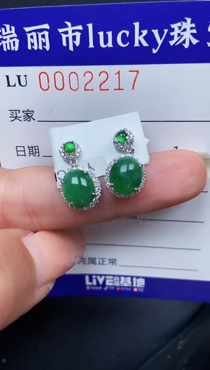 【闪购商品】翡翠颈饰银S925镶嵌2217