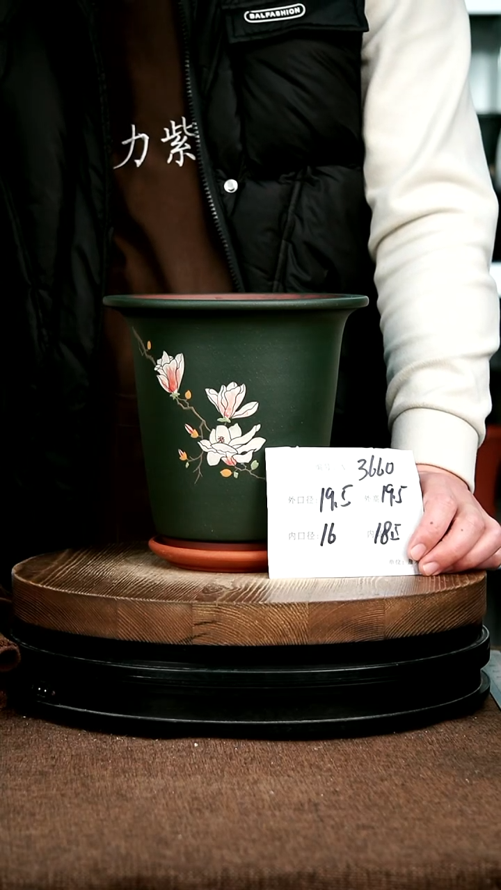 紫砂花盆花卉园艺3660+Z