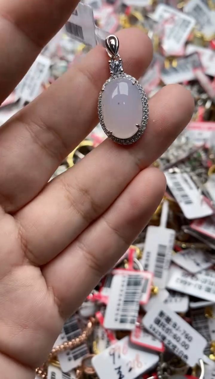 【闪购商品】翡翠戒指银S925镶嵌55555---3