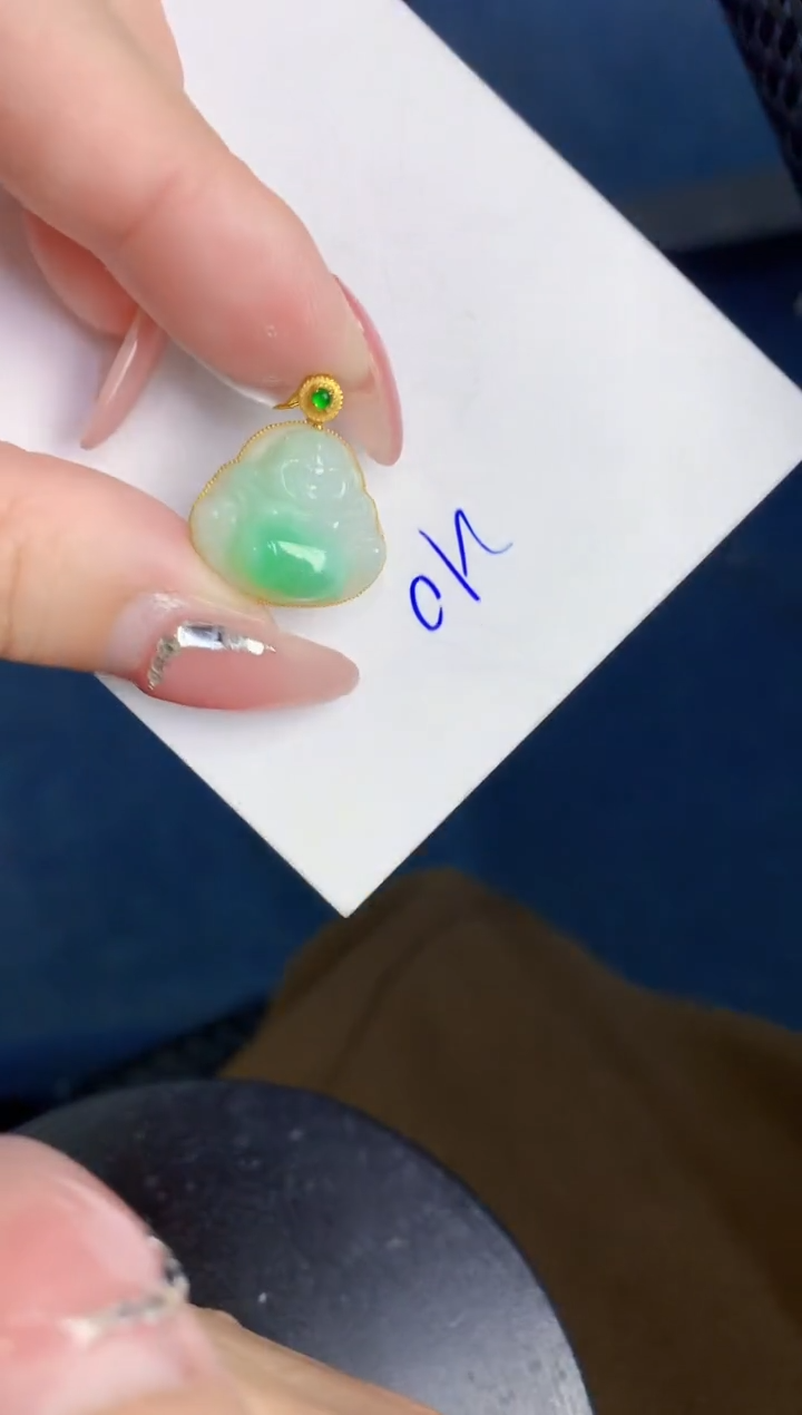 【闪购商品】翡翠颈饰18K金镶嵌000000000