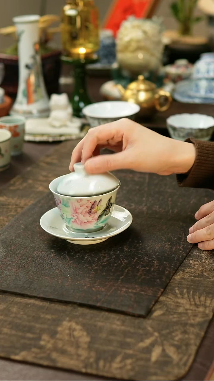 景德镇陶瓷杯碗柴烧多人