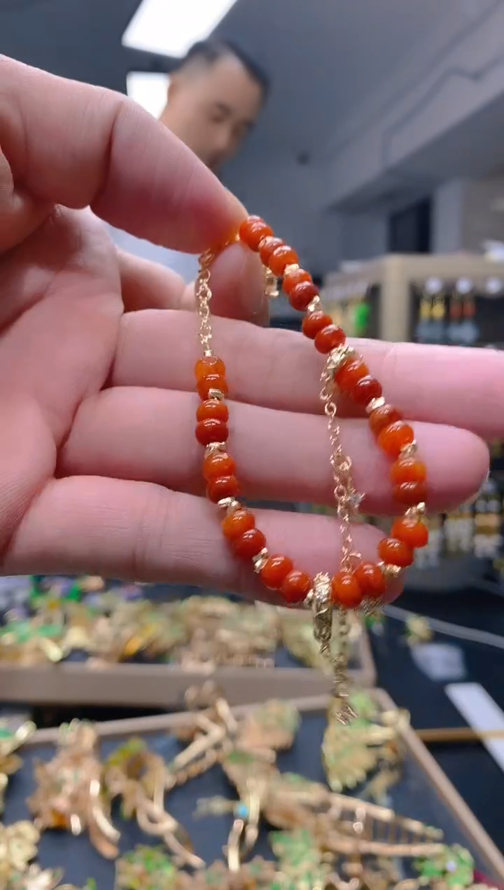 【闪购商品】翡翠耳饰合金0243翡翠手链