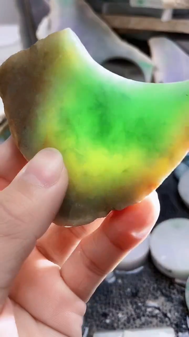 裸石翡翠天然A货翡翠板料