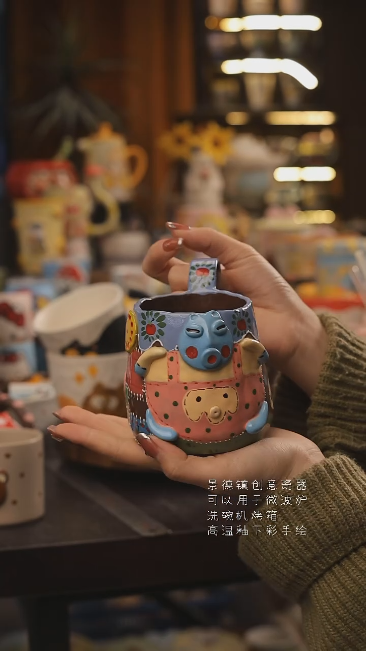 景德镇釉下彩绘设计师款式陶瓷