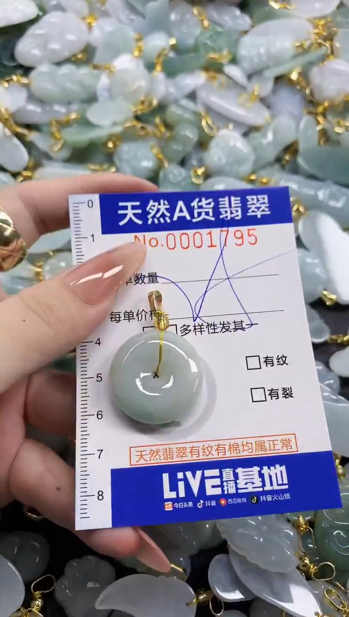 颈饰未镶嵌翡翠天然A货翡翠