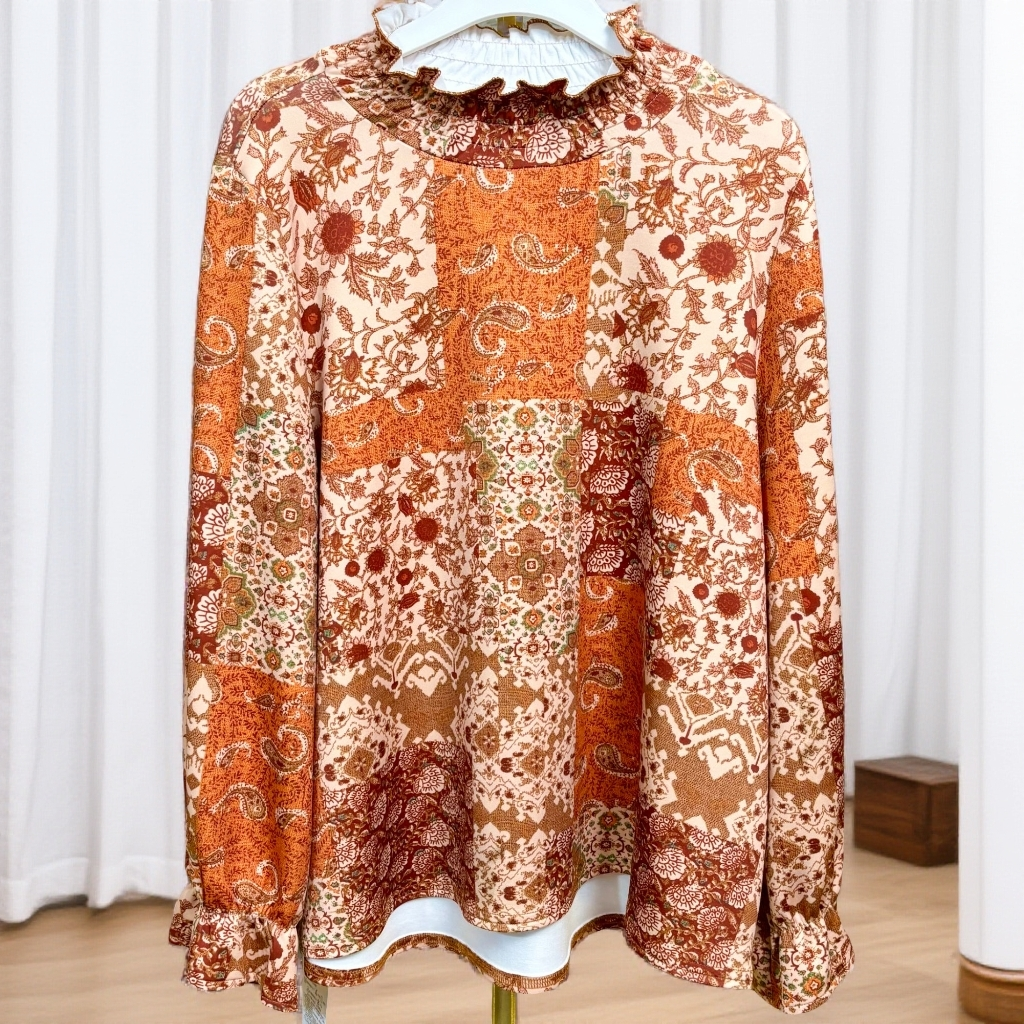 705加厚德绒上衣波西米亚宽松衬衫气质时尚优雅