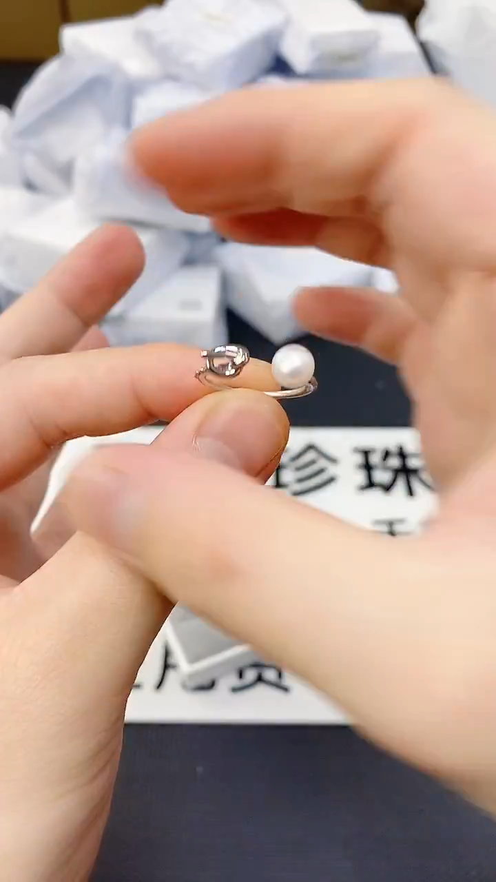 未镶嵌耳饰淡水珍珠JZ1016