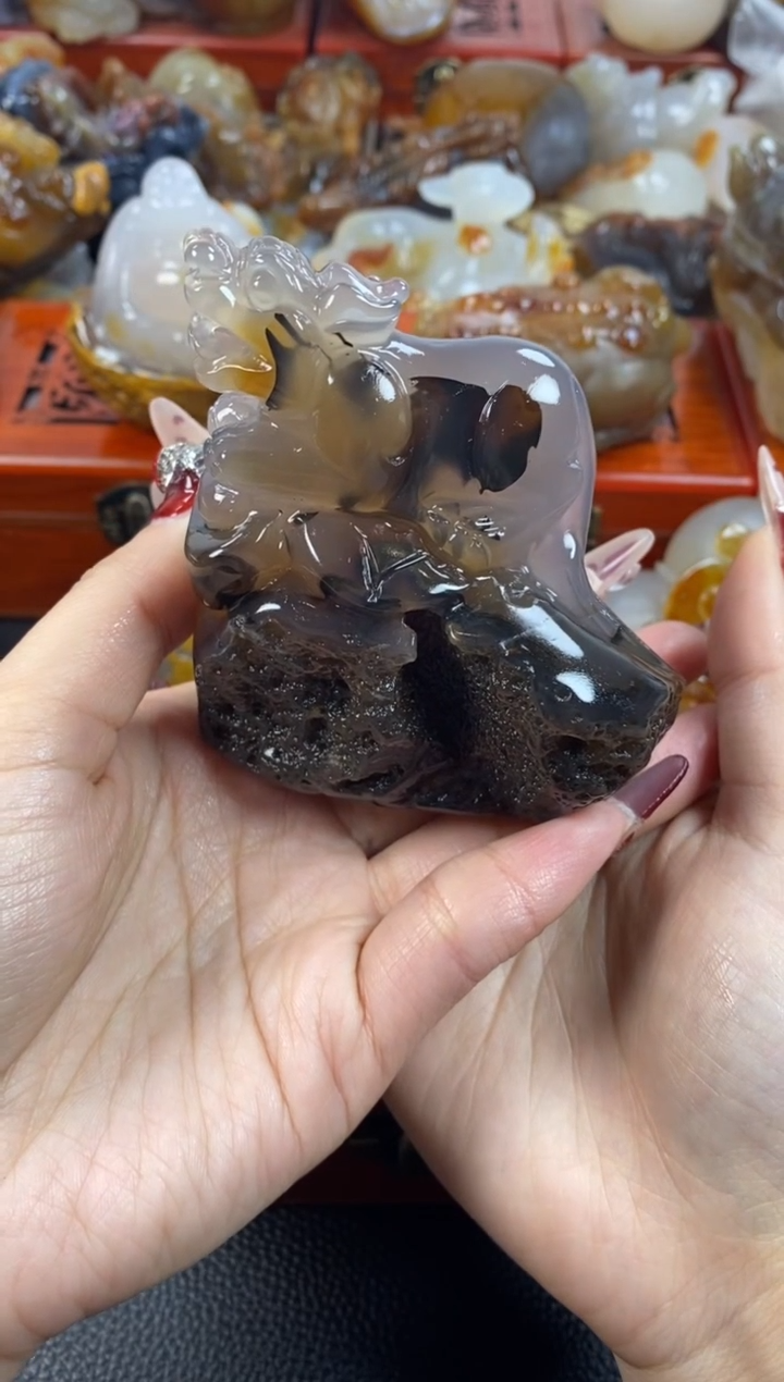 【闪购商品】玛瑙/玉髓摆件未镶嵌1