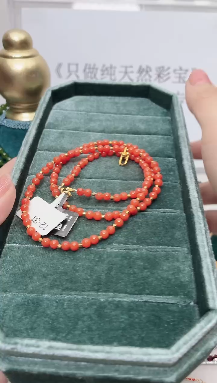 银S925镶嵌项链南红玛瑙071BJ0103产品一个（多样性）