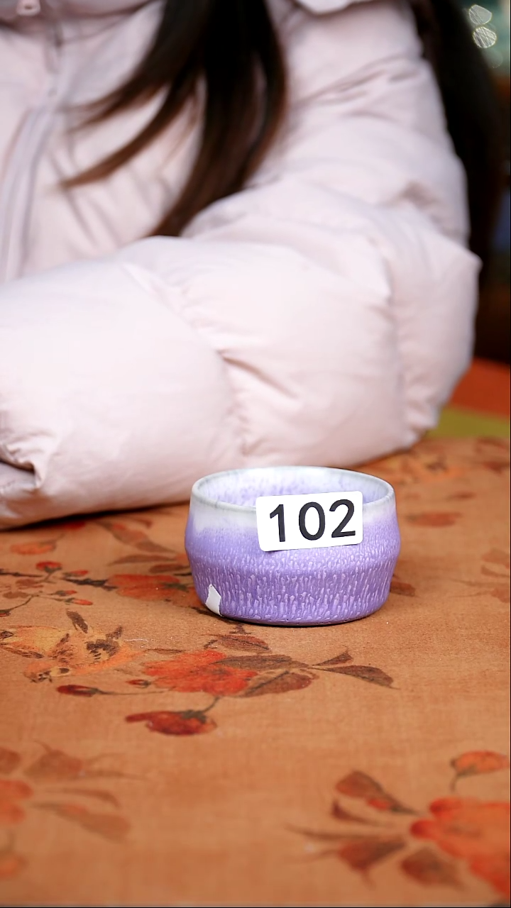 二级钧瓷茶器摆件