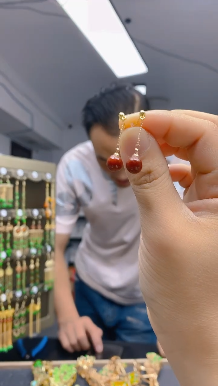 【闪购商品】翡翠耳饰合金0153翡翠耳钉