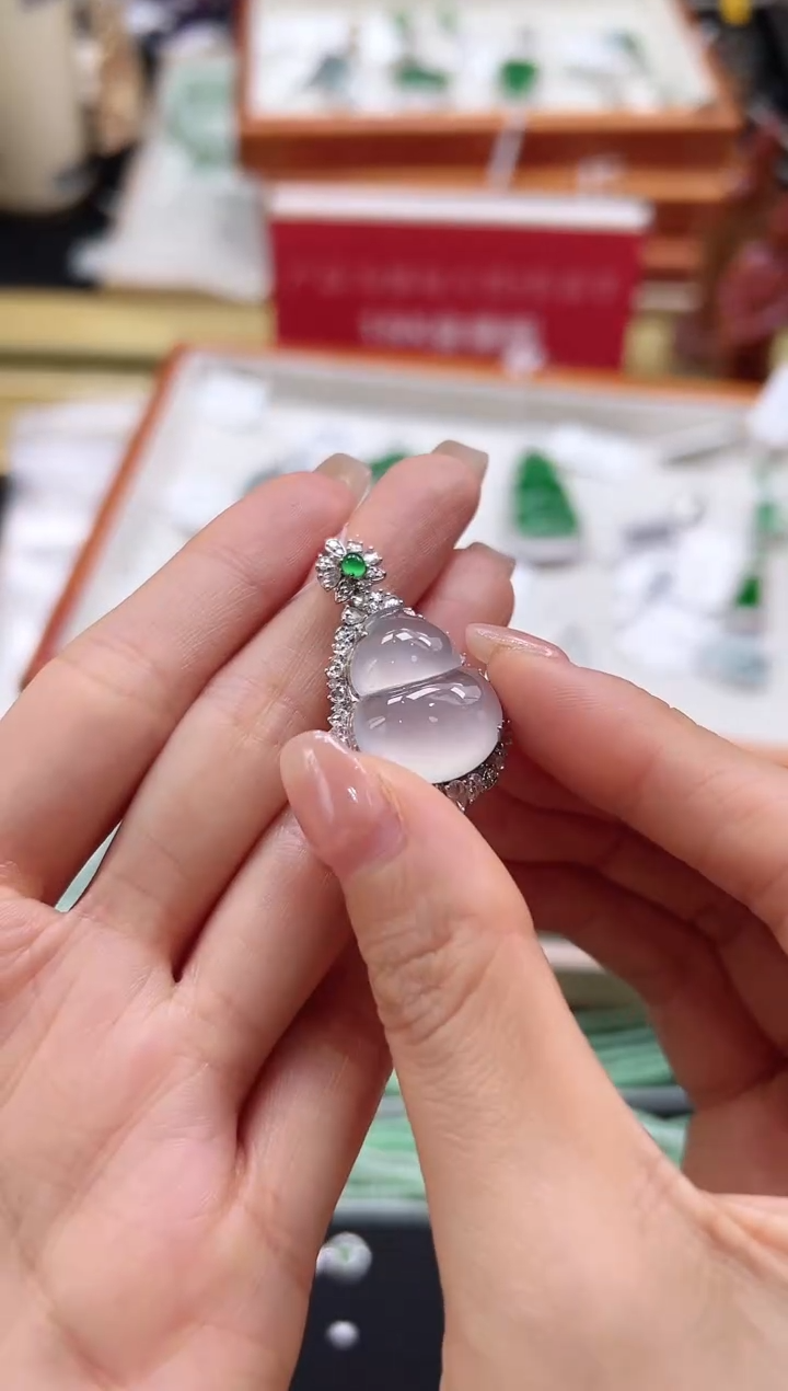 【闪购商品】翡翠18K金镶嵌颈饰DFZ0317-205