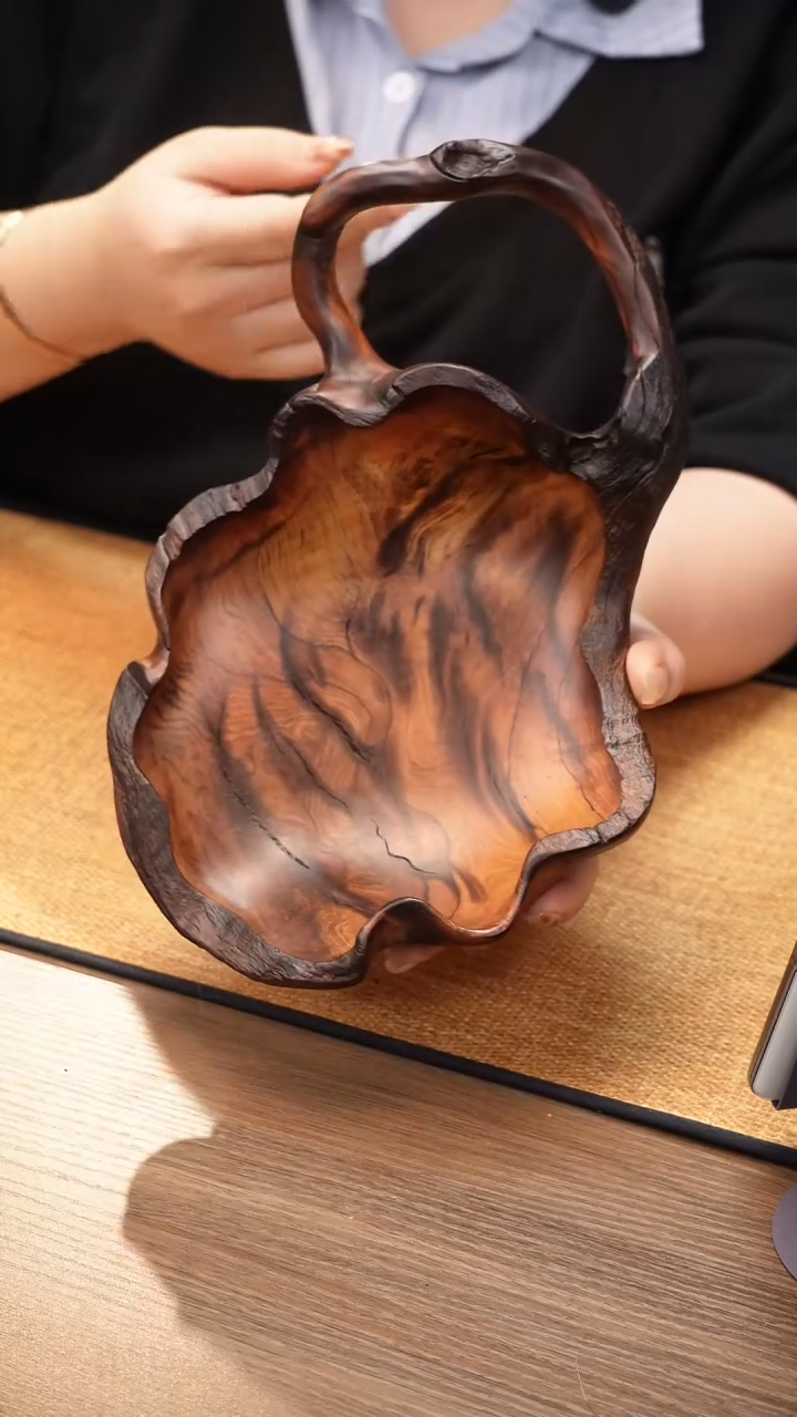 36号云小屋紫柚木果盘