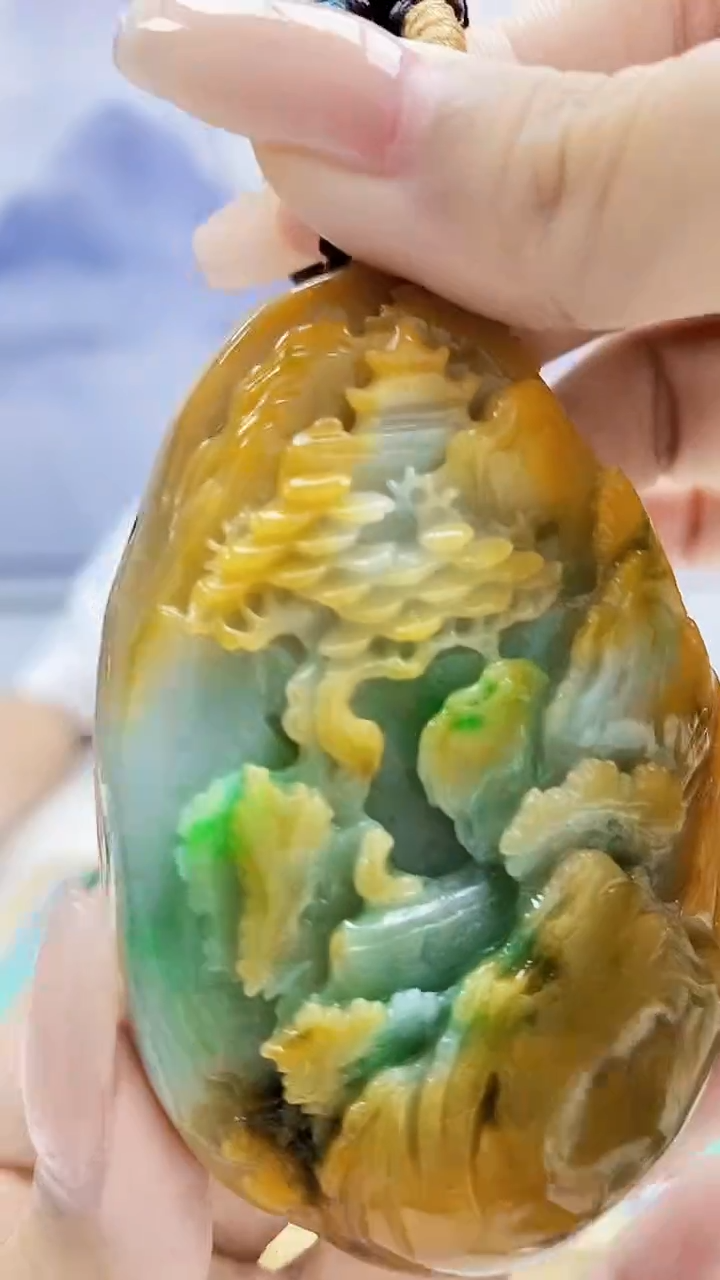 定制翡翠未镶嵌4812xx-毛货挂件10