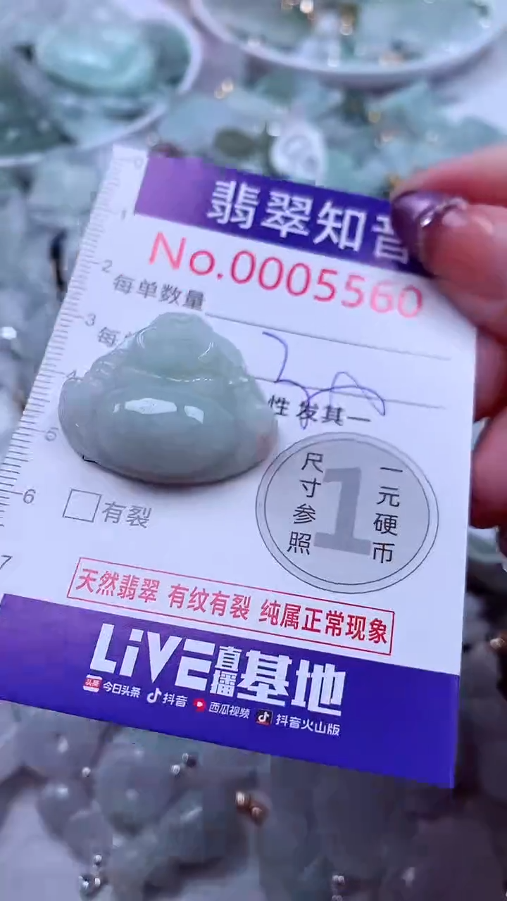 翡翠未镶嵌吊坠(不含链)5560