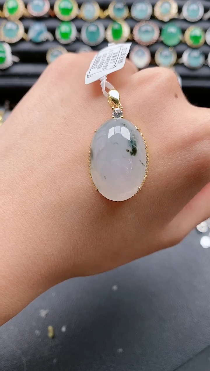 【闪购商品】翡翠戒指银S925镶嵌1111