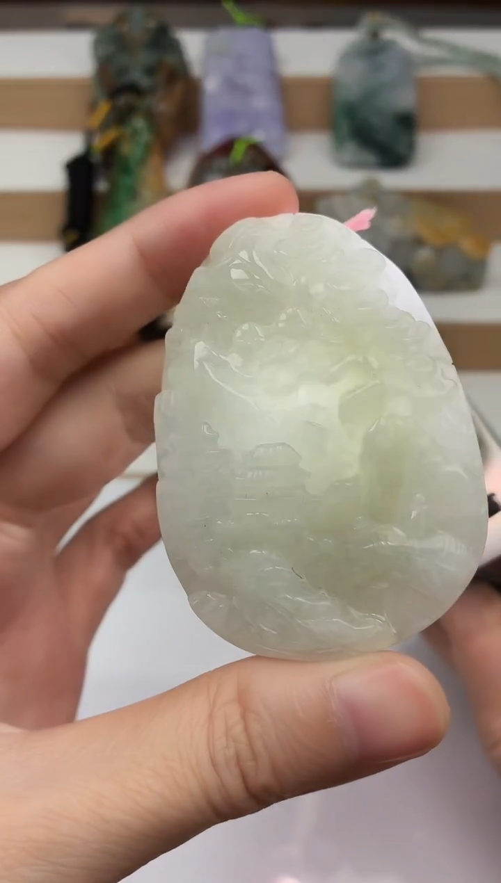 颈饰未镶嵌翡翠牌子