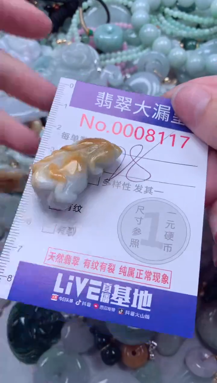 翡翠未镶嵌吊坠(不含链)8117