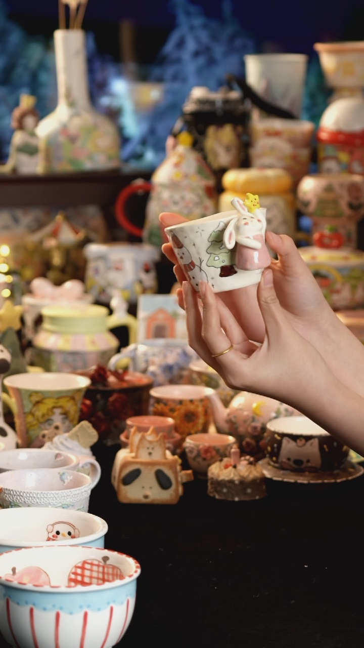 其他陶景德镇釉下彩手绘设计师款陶瓷