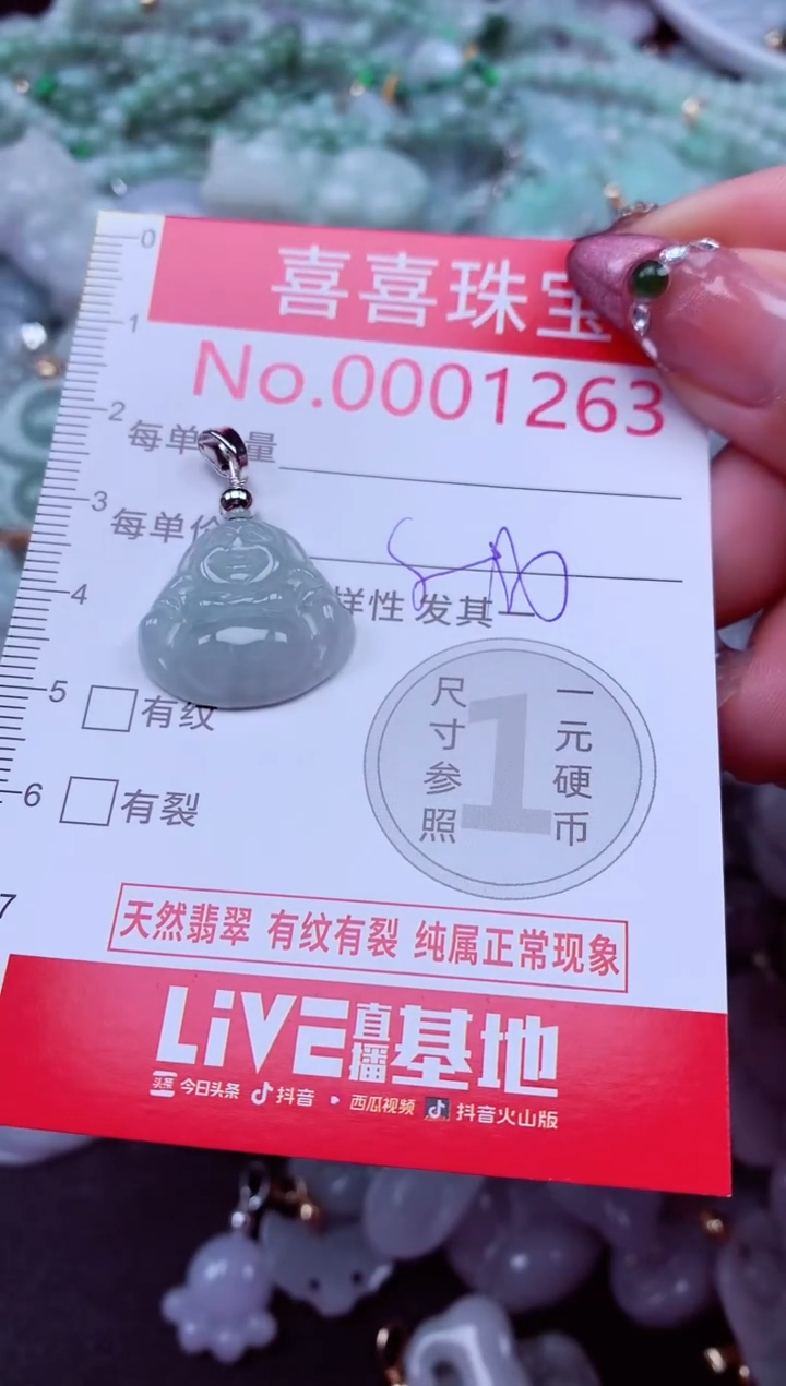 吊坠(不含链)未镶嵌翡翠1263