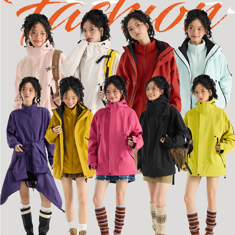 KingCamp石墨烯冲锋衣男女冬季三合一户外防风防水加厚登山服外套