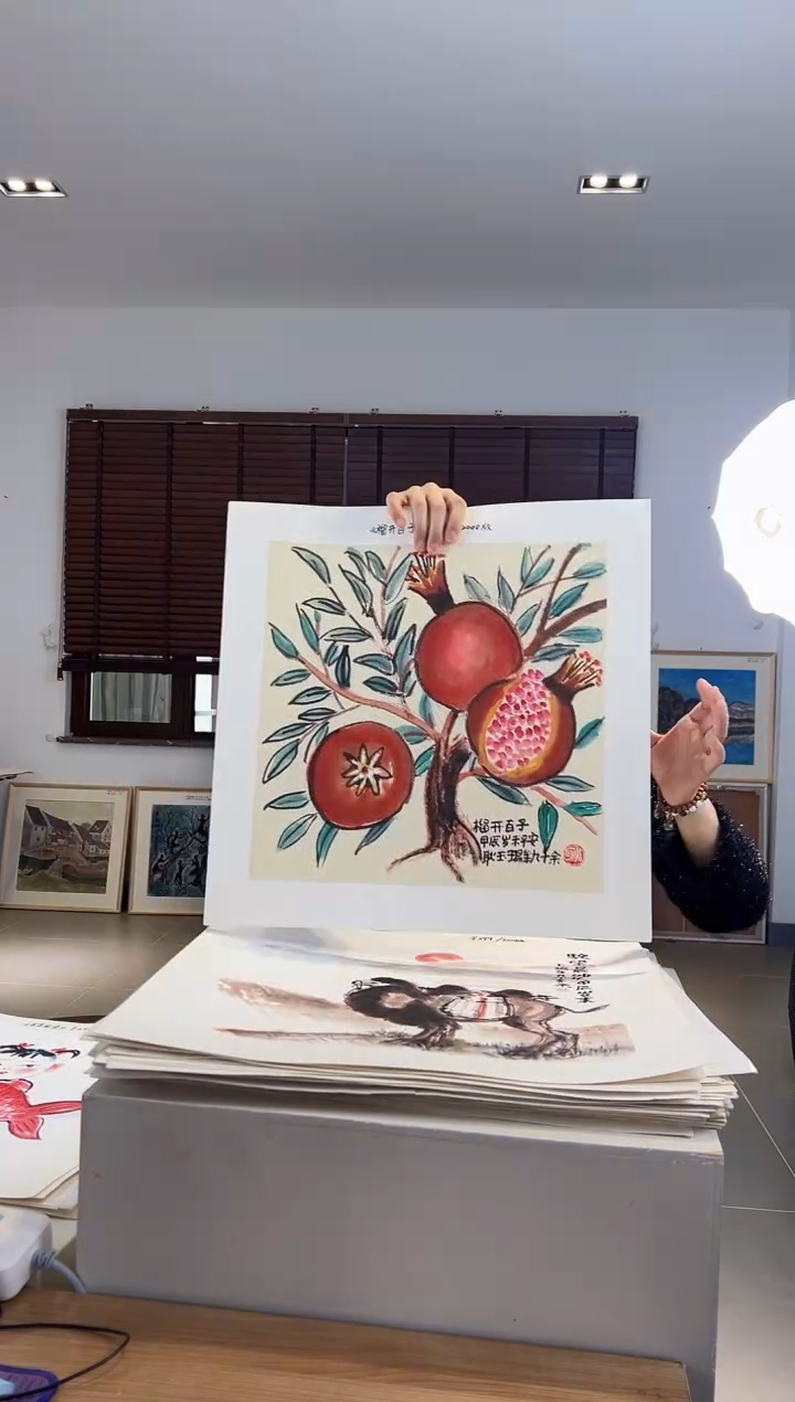 【闪购商品】版画耿玉琨限量作品亲签盖章版画S