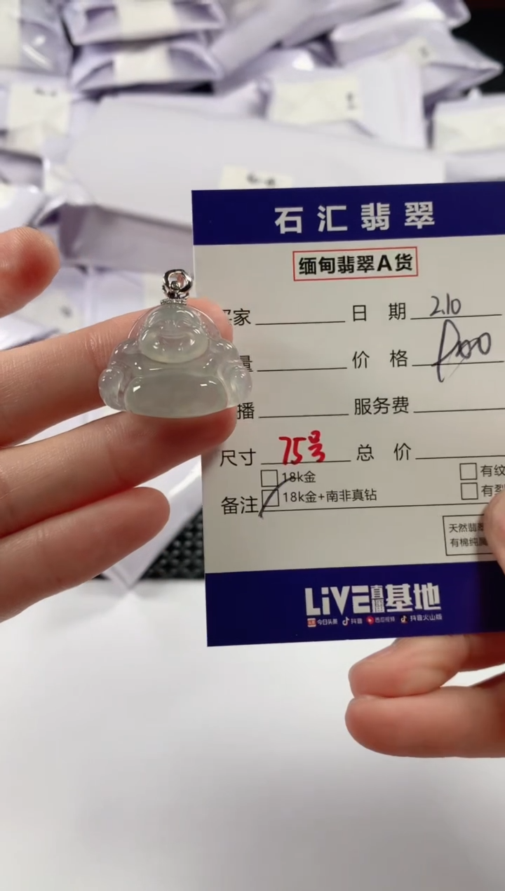 【闪购商品】翡翠颈饰18K金镶嵌11111111